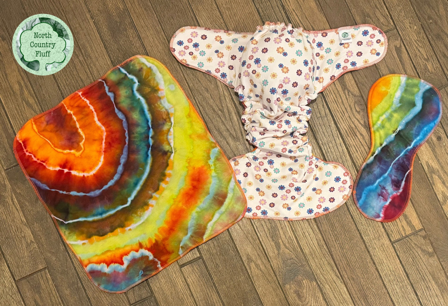Rainbow Flowers Reversible TD Fitted