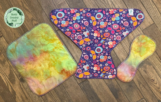 Retro Flowers Reversible Contour IN