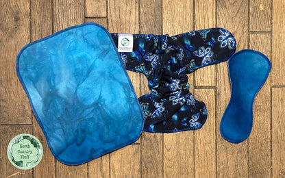 Blue Butterflies NB Fitted