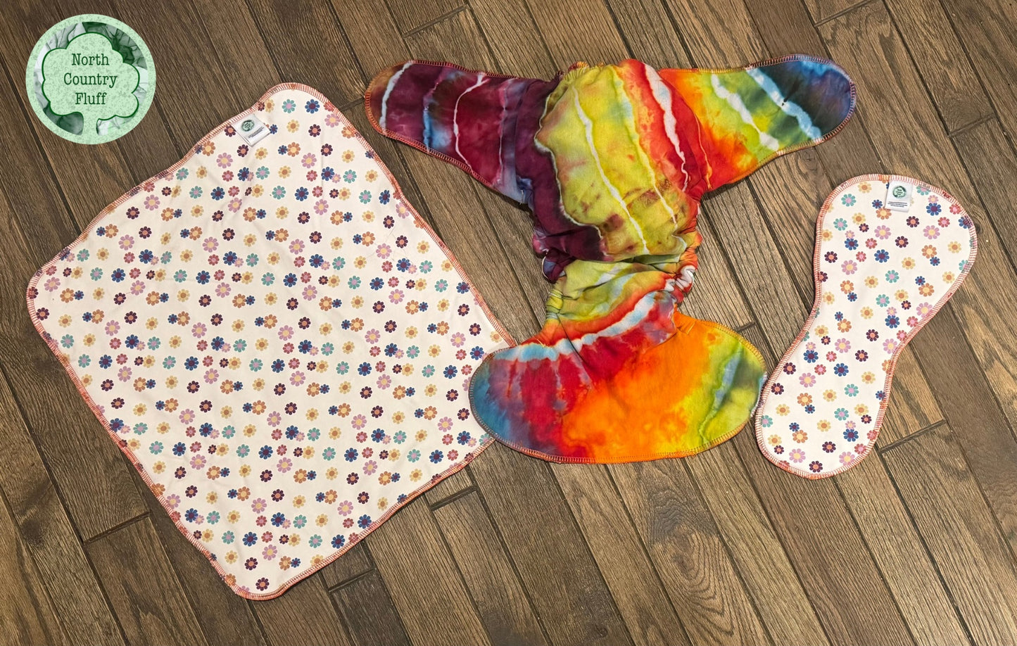 Rainbow Flowers Reversible TD Fitted