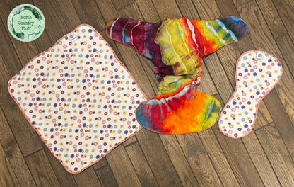 Rainbow Flowers Reversible TD Fitted
