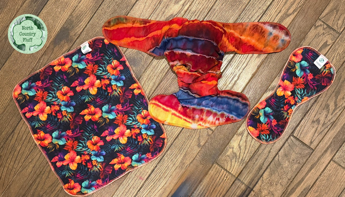 Tropical Sunset Reversible OS Fitted