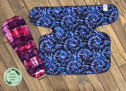 Purple Spirals Reversible Preflat OS