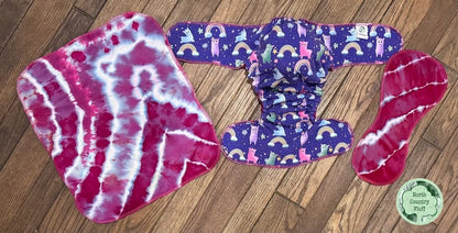 Purple Llamas Reversible OS Fitted